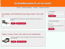 Tablet Screenshot of lachambreclaire.fr
